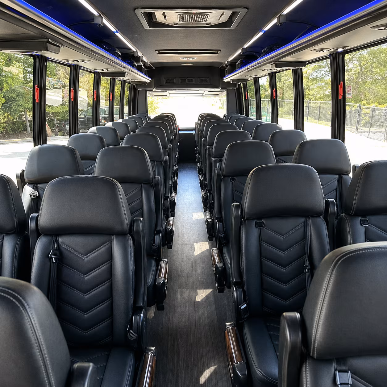 toledo 28 passenger minibus inside