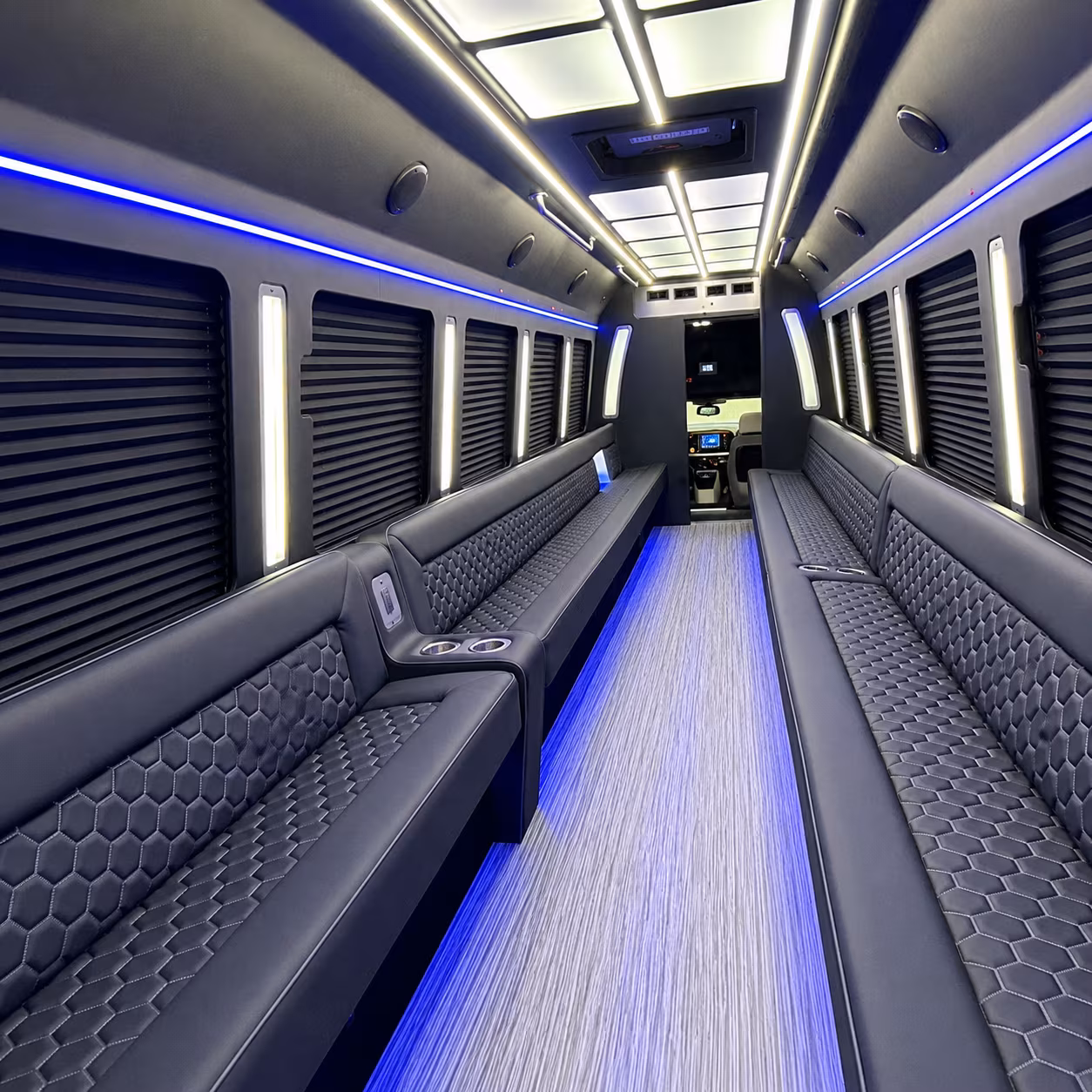 toledo party bus rental interior